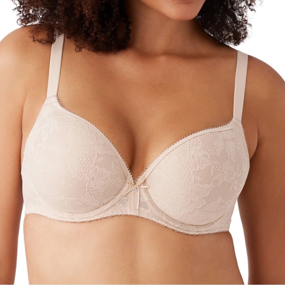 Wacoal Lace Finesse T-Shirt Bra Nude Tan 34DD